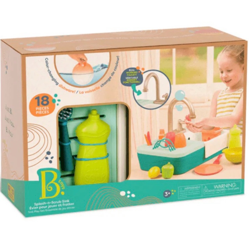 Splashin' Scrub Sink Playset - Green and Blue
